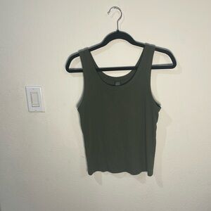 Forest green tank top